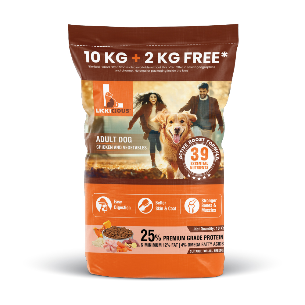 Lickicious Chicken and Vegetables Adult Dog Dry Food