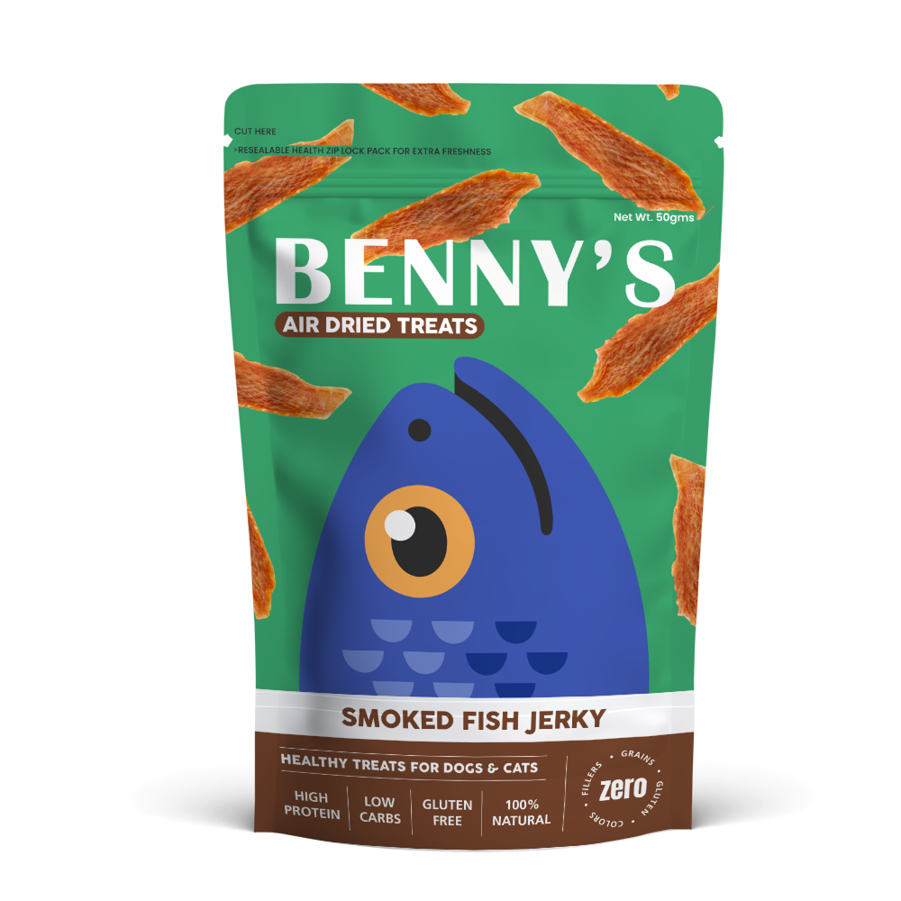 FG - Bennys Bowl Smoked Fish Jerky Dog Treats