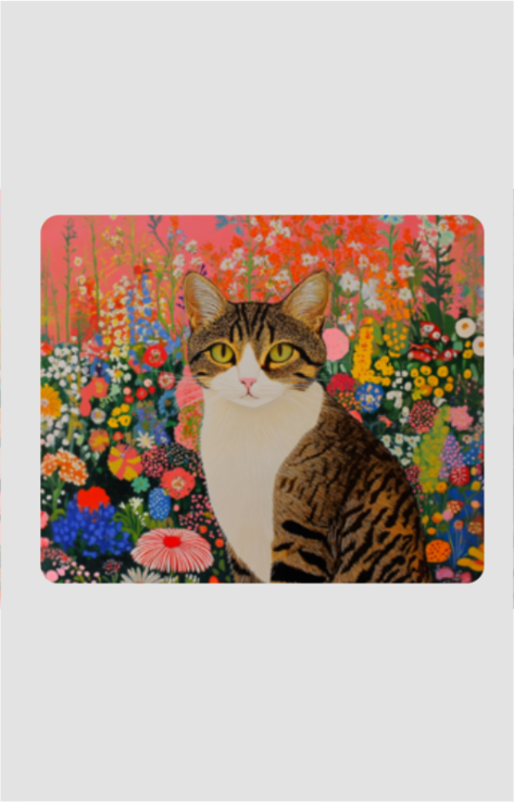 EverythingBoho Cat Universe Anti Skid Designer Rectangular Mousepad