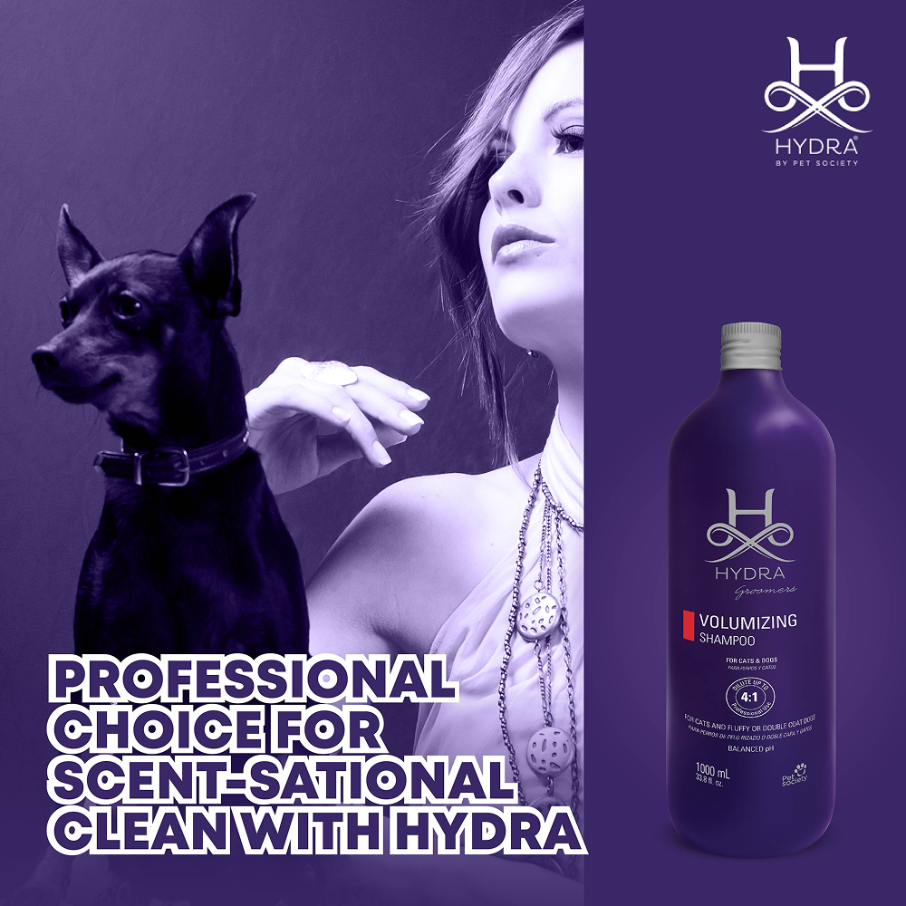 Hydra Groomers Fluffy or Double Coat Volumizing Shampoo for Cats & Dogs