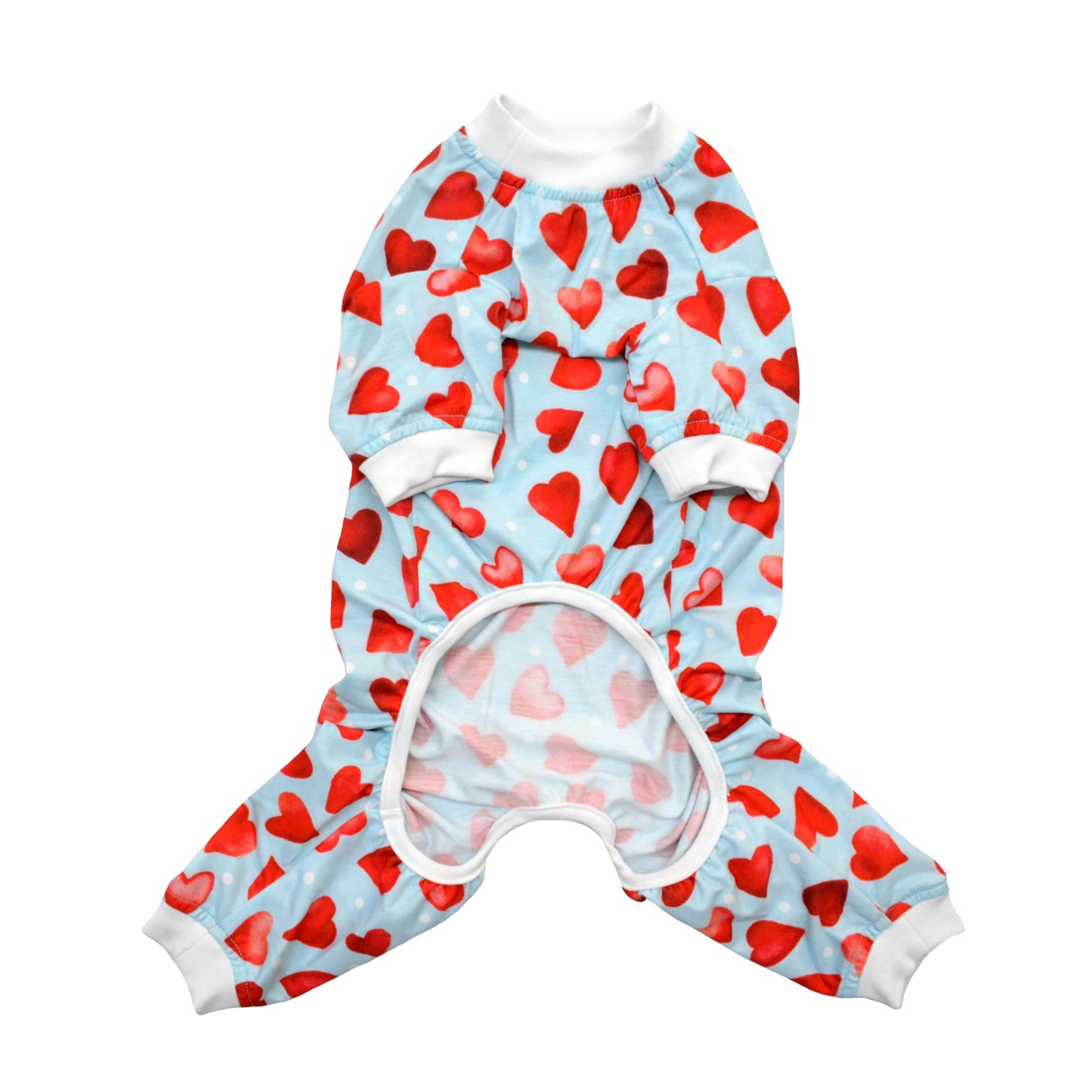 Pets Way Little Heart Jumpsuit for Dogs (Red)
