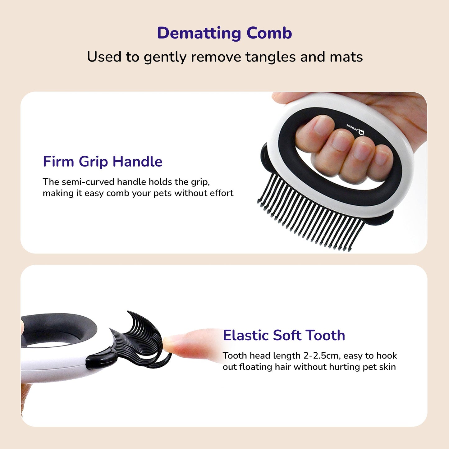 Petverse 7 in 1 Professional Deshedding, Detangling & Nail Care Kit for Dogs & Cats