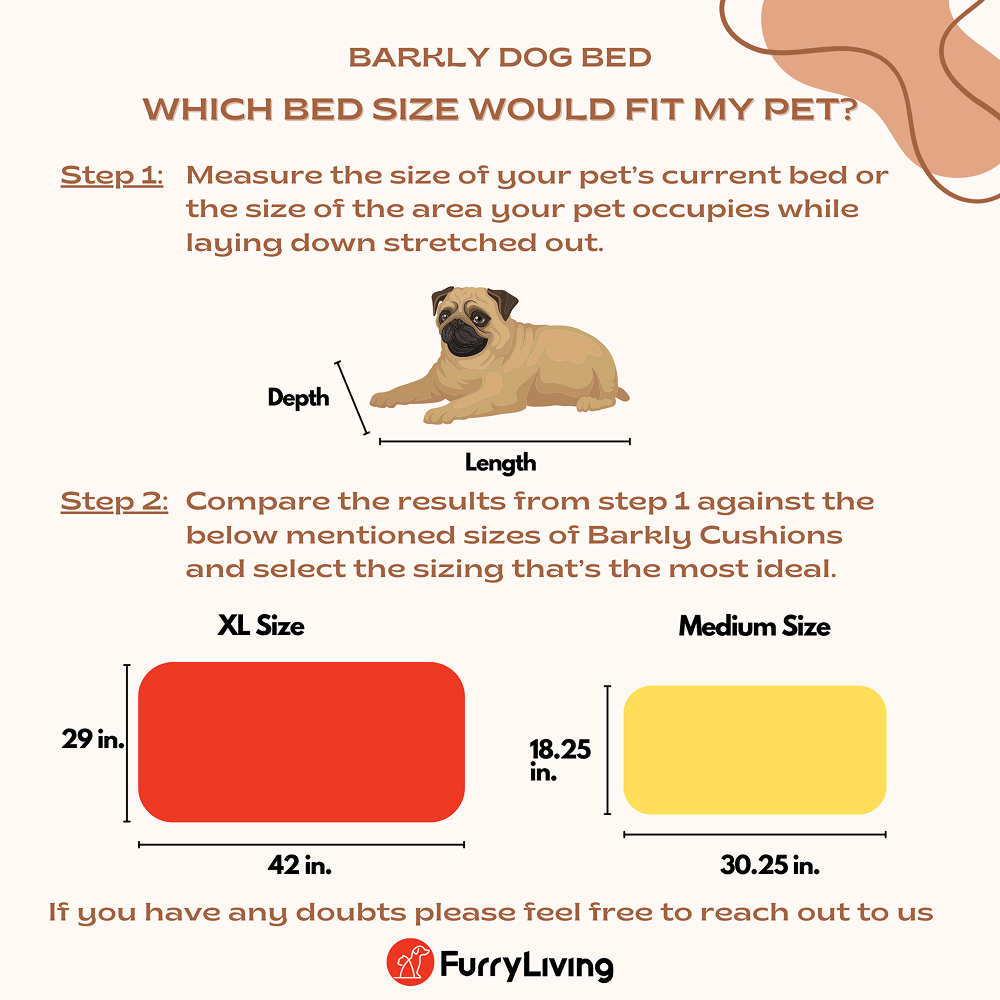 FurryLiving Barkly Barkly XL Solid Wood Dog Bed for Medium and Large Dogs (Dark Brown/Red)