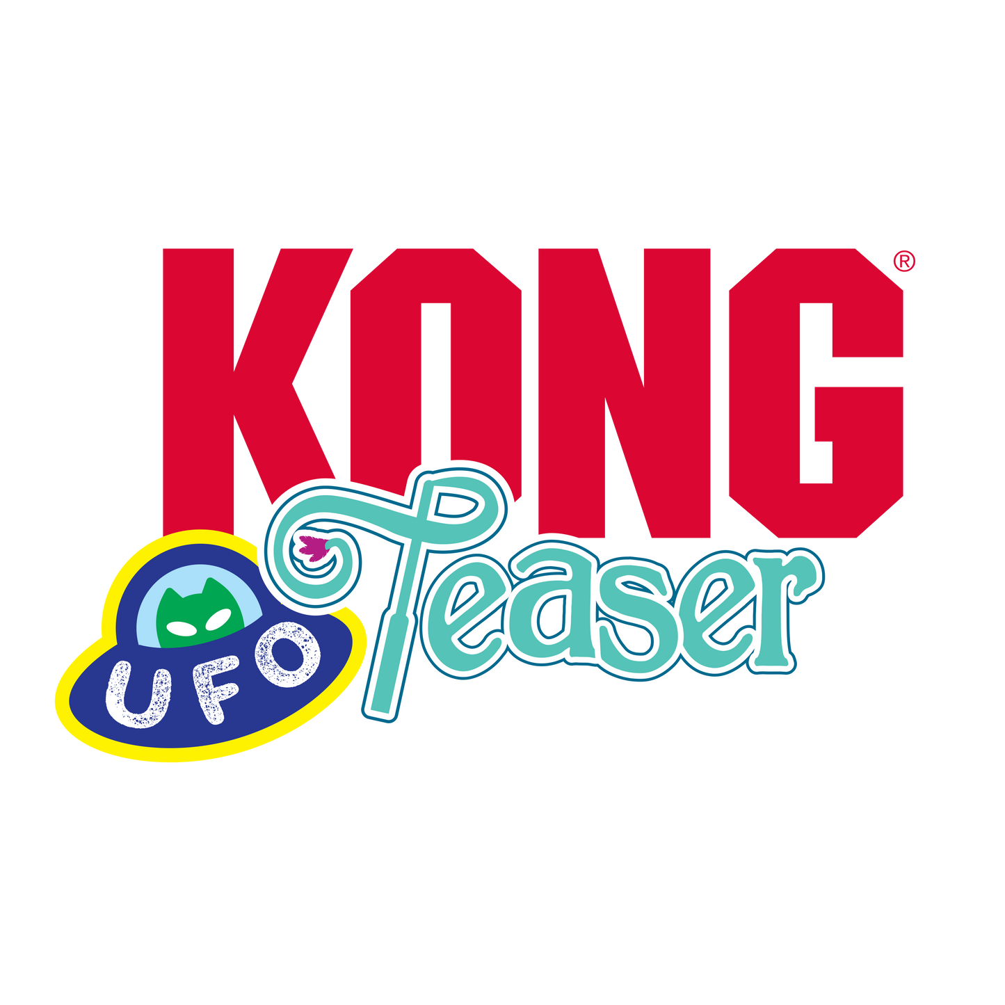 Kong Teaser UFO Toy for Cats (Multicolour)