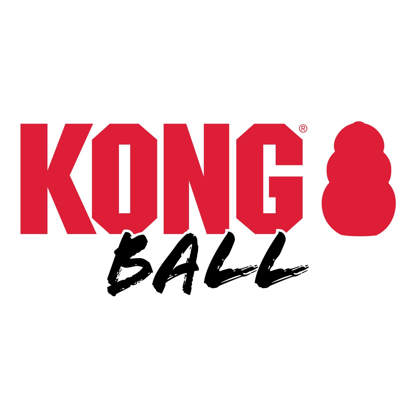 Kong Extreme Ball with Rope Toy for Dogs (Black)