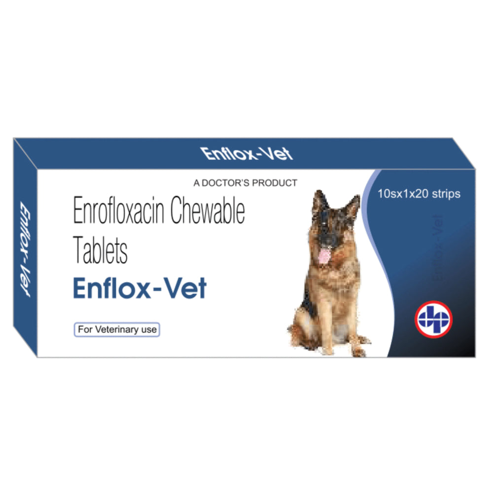 Doctors Vet Enflox Vet 100mg Tablets (Enrofloxacin) for Dogs and Cats
