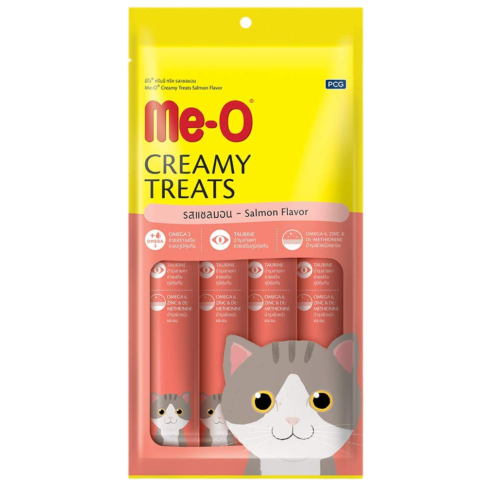 Me O Creamy Crab & Salmon Treats with Scoopy Lavender Litter Combo for Cats