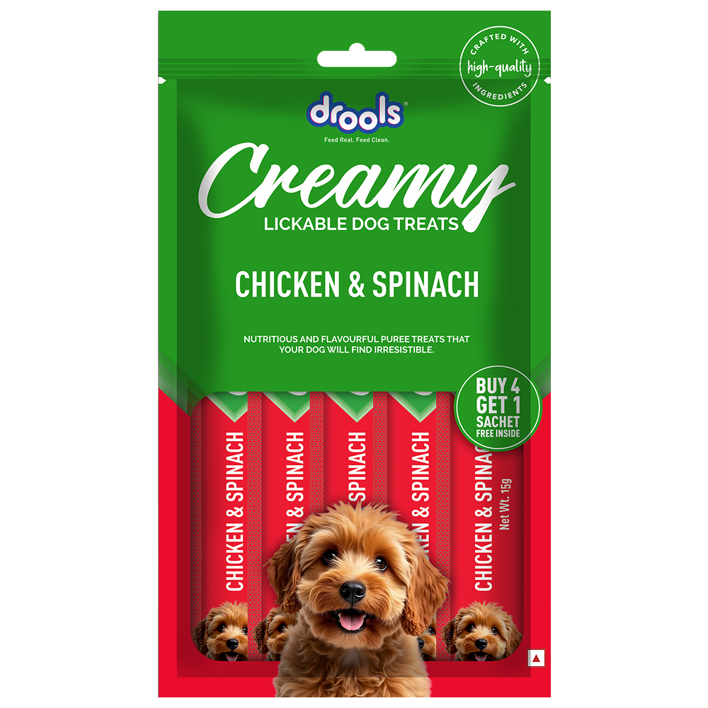 Drools Chicken, Pumpkin, Spinach Creamy Treat Combo for Dogs