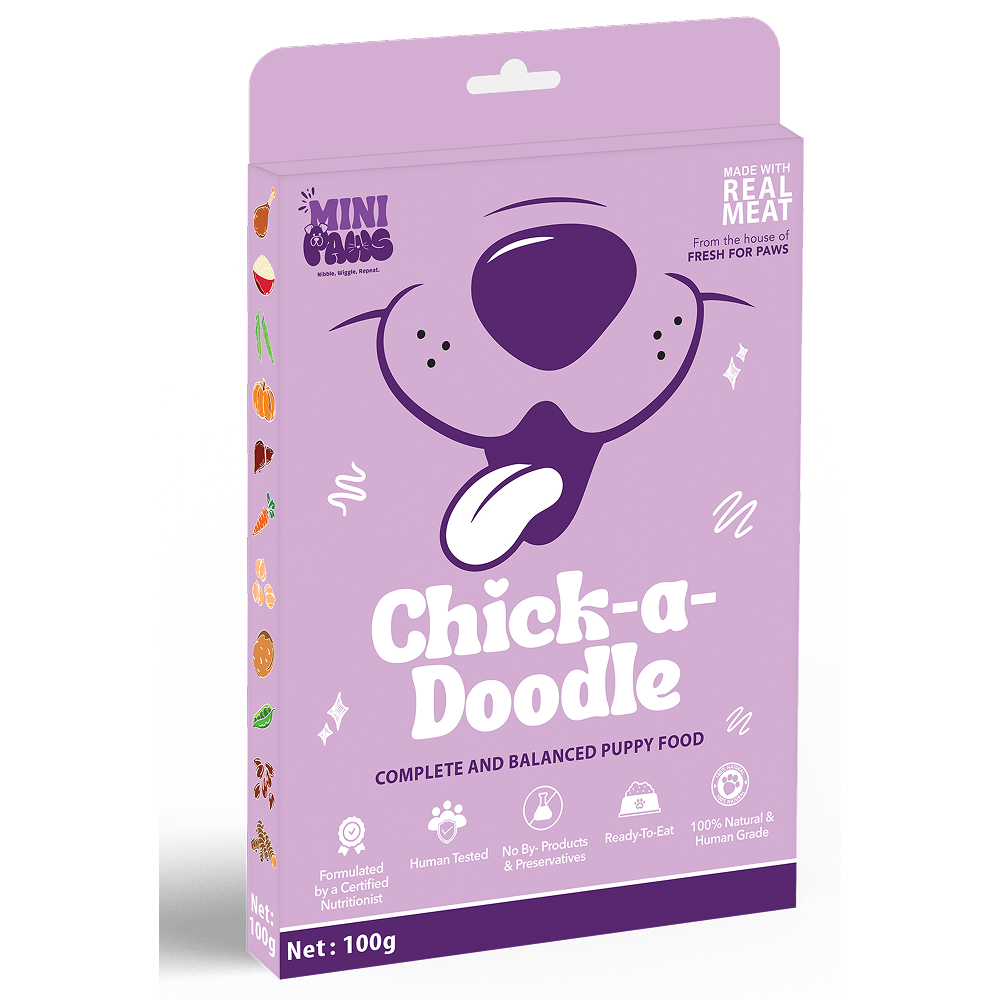 Fresh for Paws Mini Paws Chick A Doodle Puppy Dog Wet Food