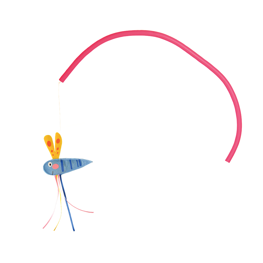Kong Connects Benderz Dragonfly Toy for Cats (Multicolour)