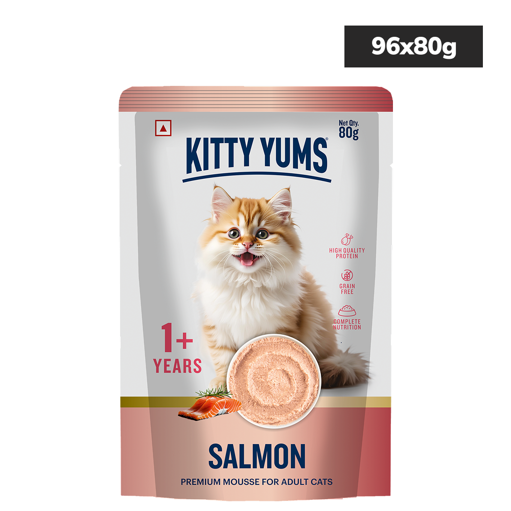 Kitty Yum Salmon and Ocean Fish and Chicken Tuna Mousse Combo Adult Cat Wet Food