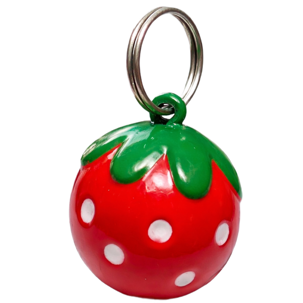 Talking Dog Club Strawberry Collar Bell for Kittens & Cats (Red)