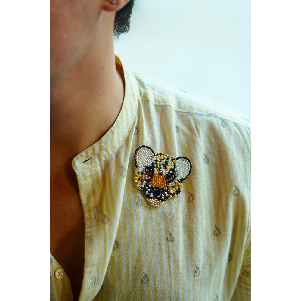 Furry Tales Sher Khan Tiger Handcrafted Brooch
