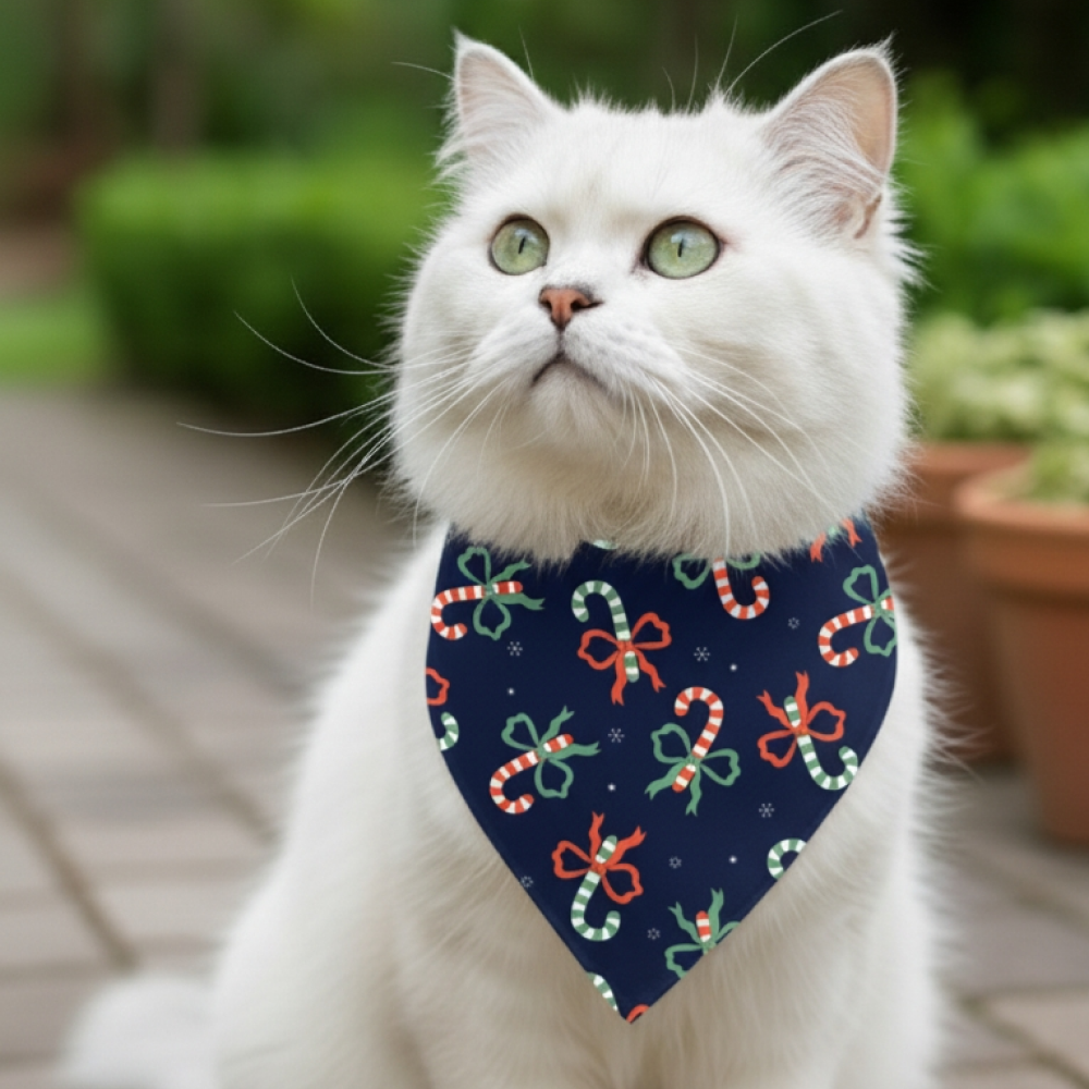 15Furries Candy Cane Decor Bandana for Dogs and Cats