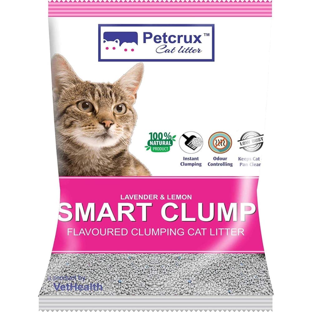 Petcrux Lavender & Lemon Scented Smart Clumping Cat Litter (Limited Stocks)