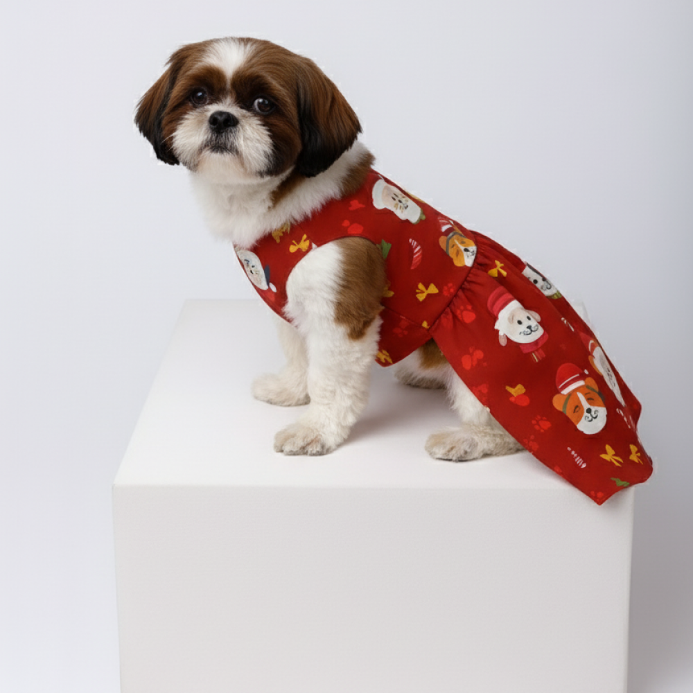 15 Furries Furry Love Dress for Dogs (Red)