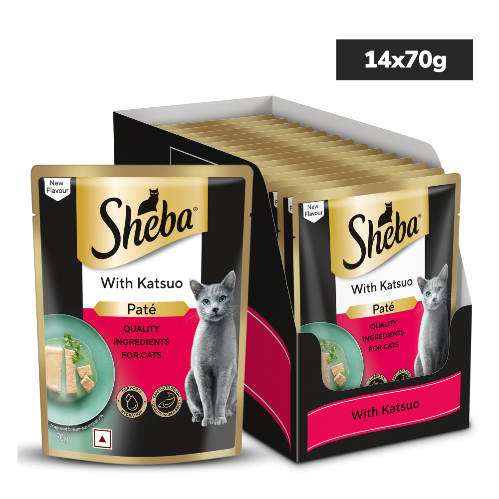 Sheba Maguro, Katsuo Rich Premium Adult Wet Food Combo for Cats