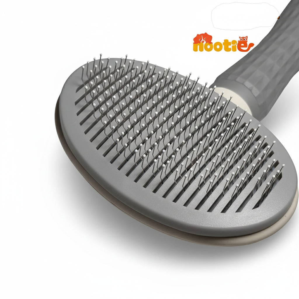 Nootie Slicker Brush for Dogs and Cats (Grey)
