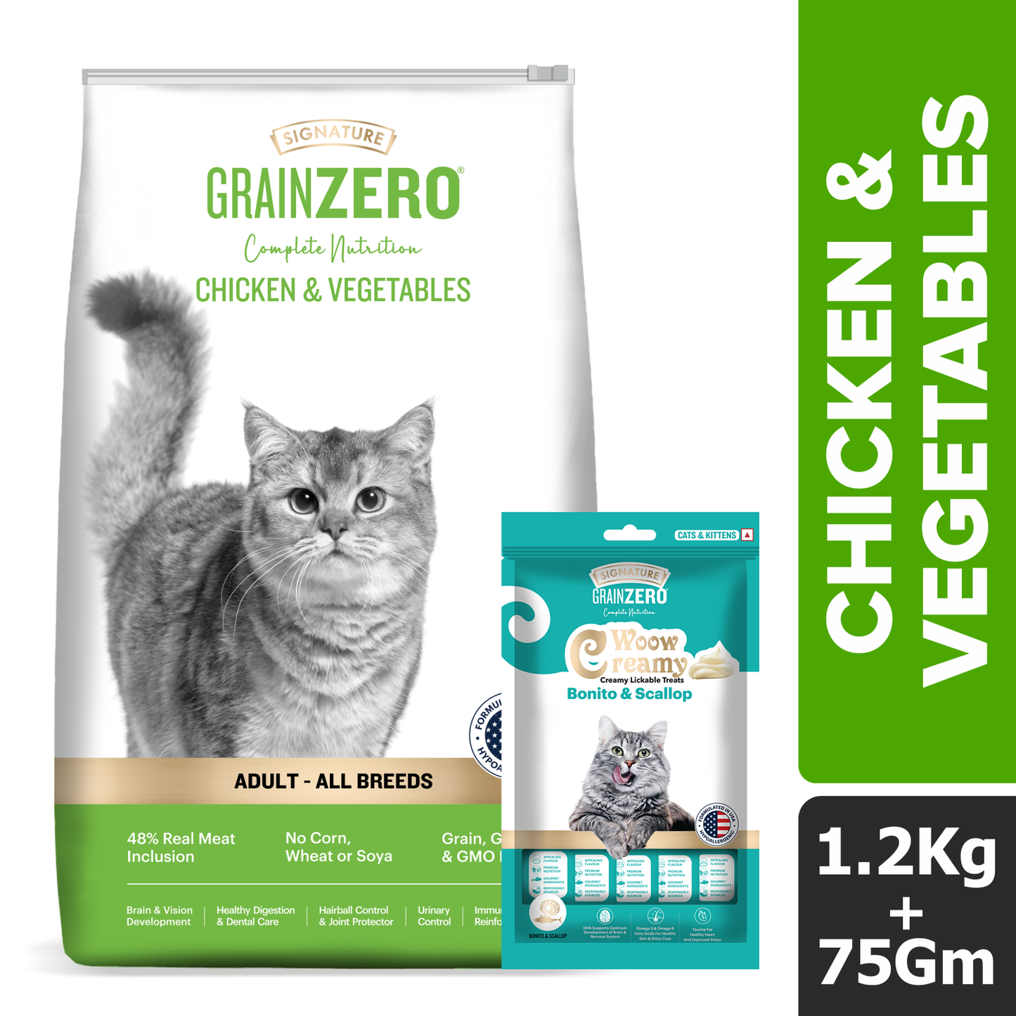 Signature Salmon, Tuna, Chicken, Vegetable Combo Dry Food Cat
