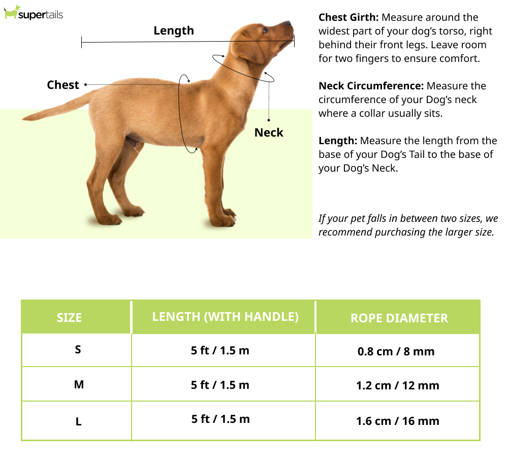 HUFT Classic Rope Leash for Dogs (Red)