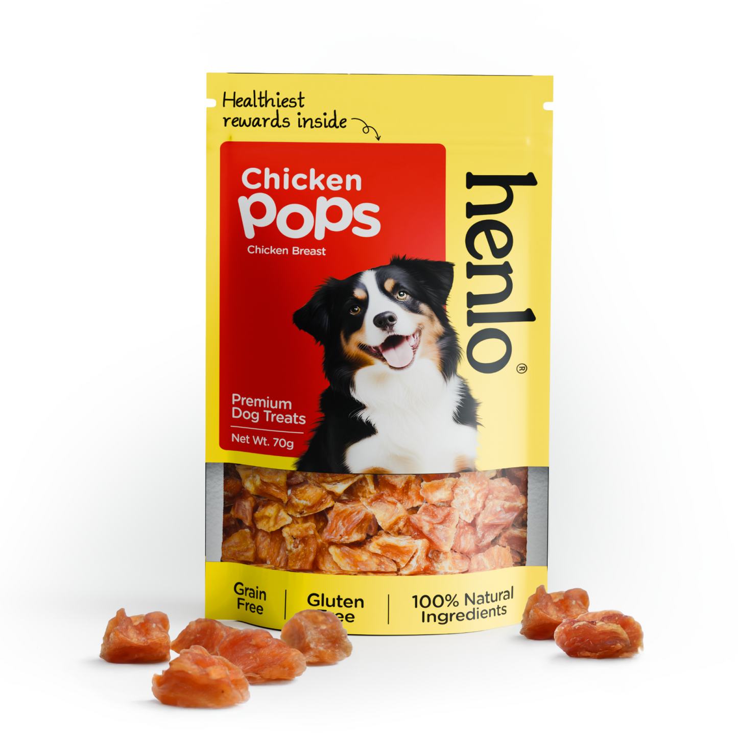 FG - Henlo Chicken Pops Dog Treats I Guilt Free I High Protein