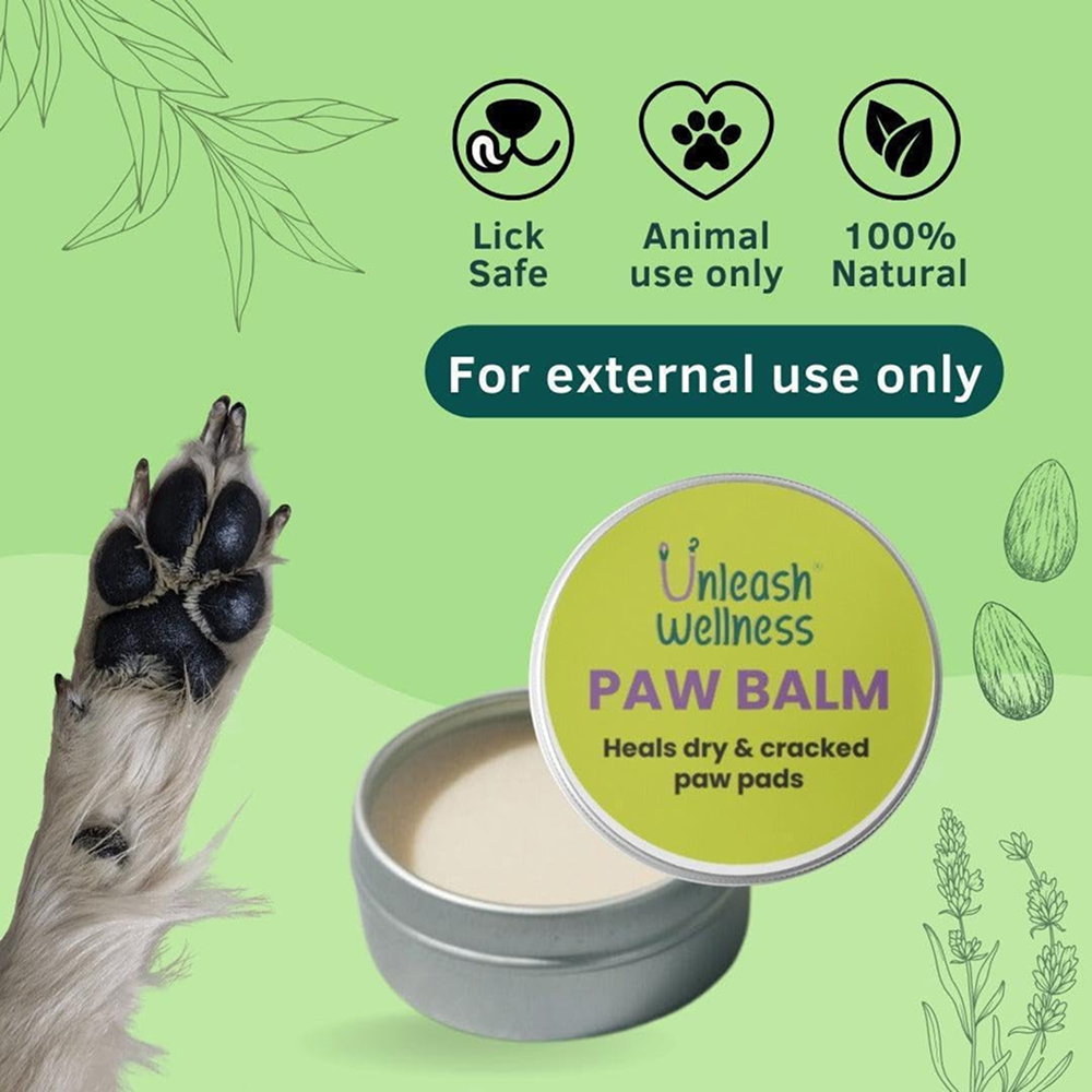 Unleash Wellness Natural Paw Balm for Dogs and Cats