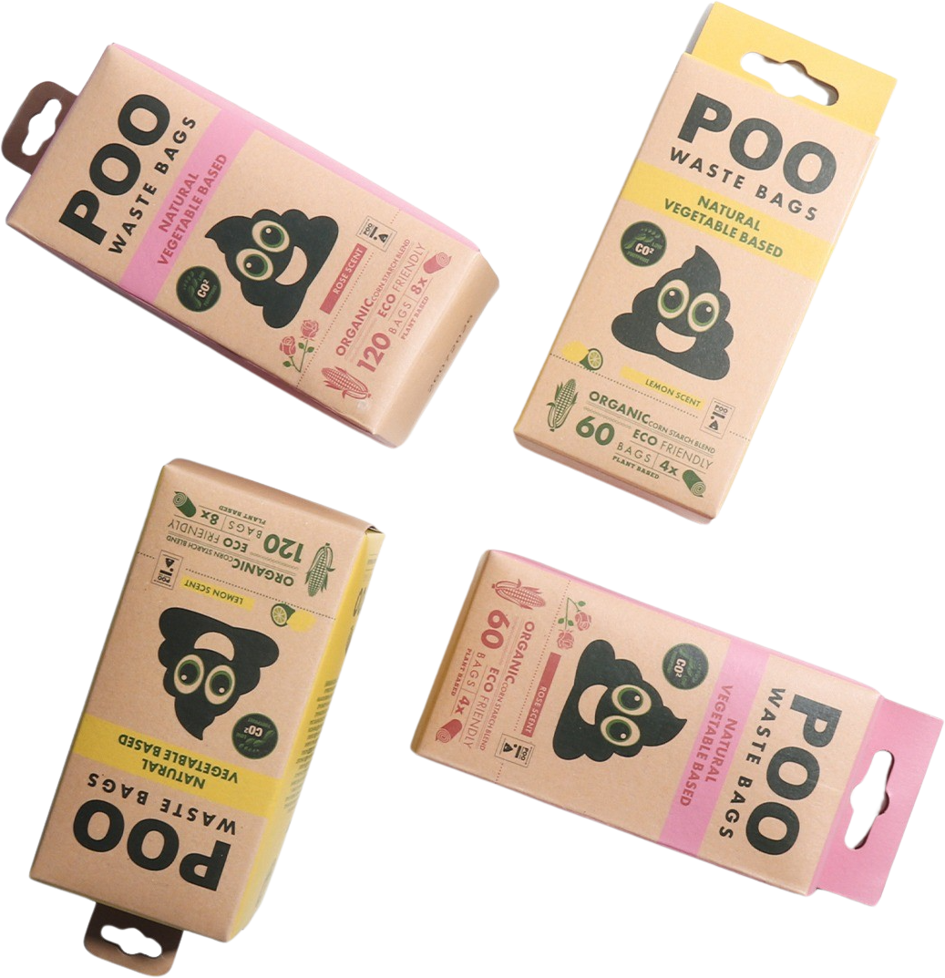 M Pets Poo Lemon Scent Natural Vegetable Waste Bags for Dogs