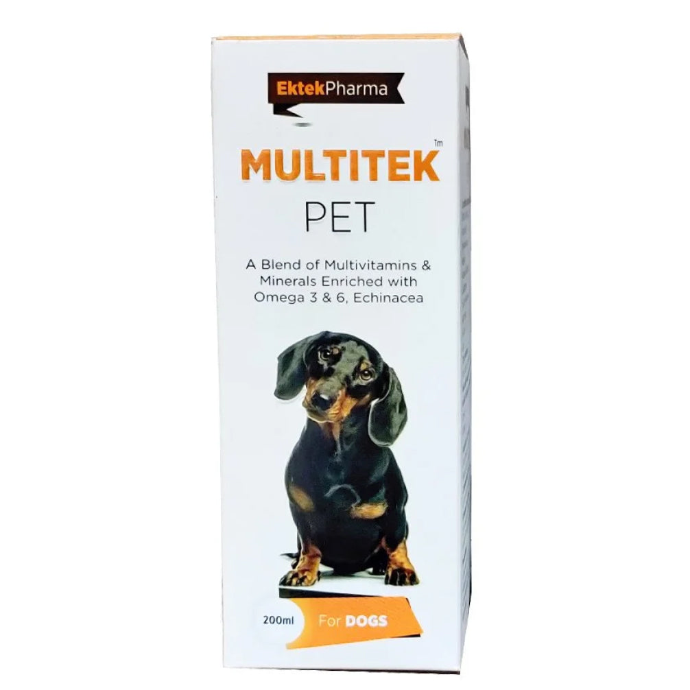 Ek Tek Multitek Pet Liquid Multivitamin Supplement for Dogs