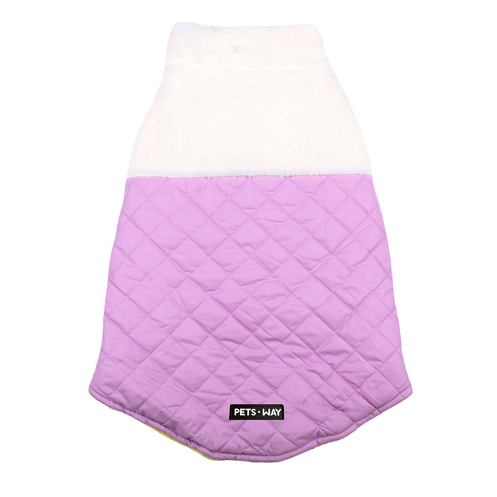 Pets Way Cozyquilt Winter Jacket for Dogs (Mauve)