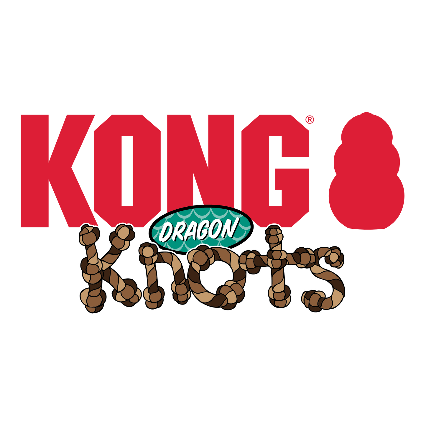 Kong Dragon Knots Toy for Dogs (Red)