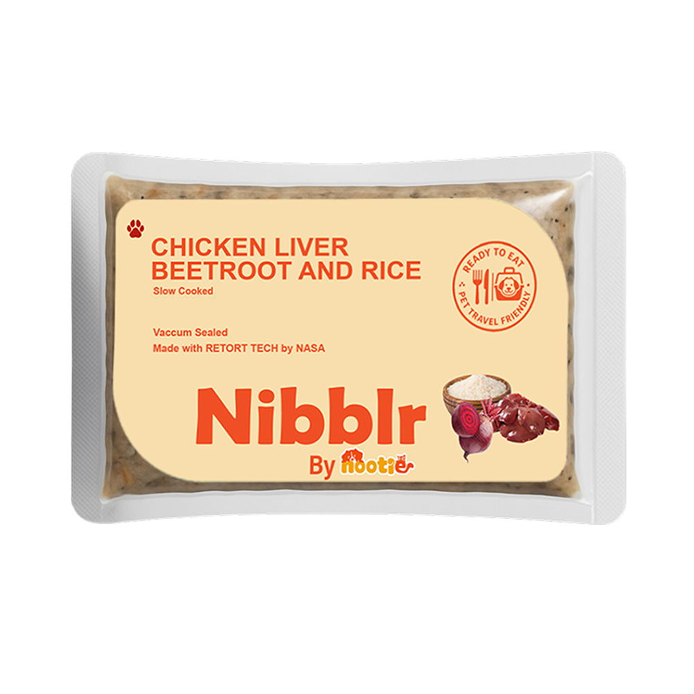 Nibblr By Nootie Wholesome Chicken Liver Beetroot & Rice Ready to Eat Meal Dog Wet Food