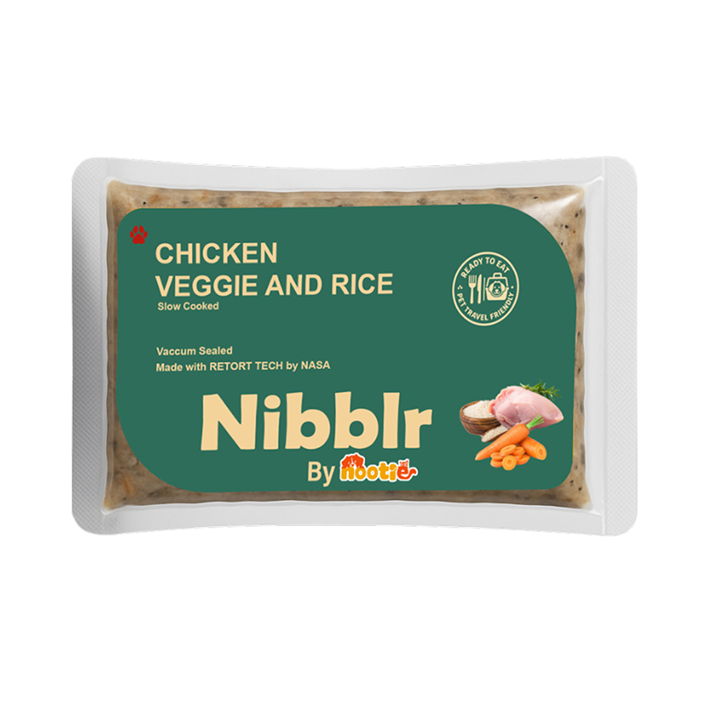 Nibblr By Nootie Wholesome Chicken Veggie & Rice Ready to Eat Meal Dog Wet Food