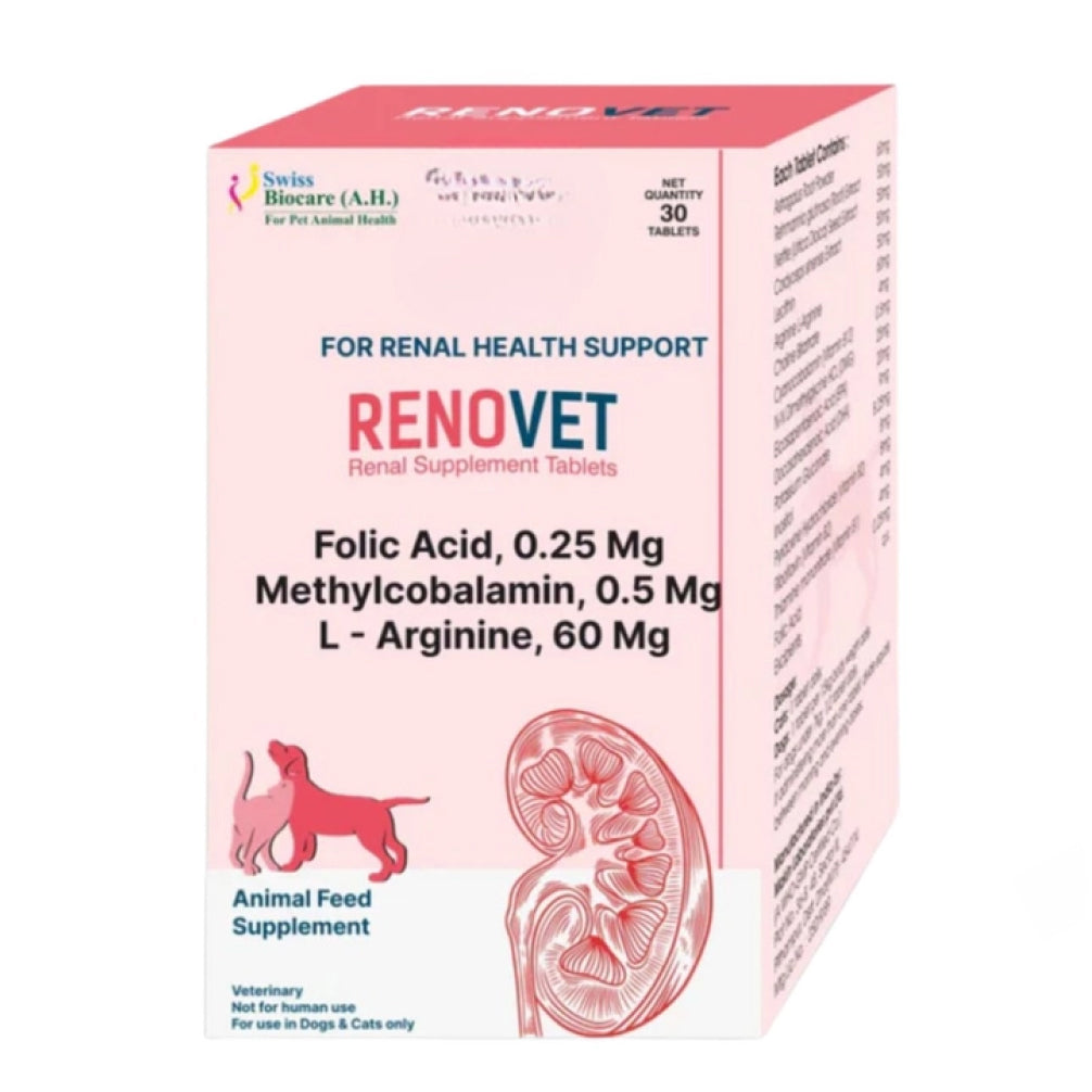 Corise Renovet Tablet Renal Support Supplement for Dogs and Cats