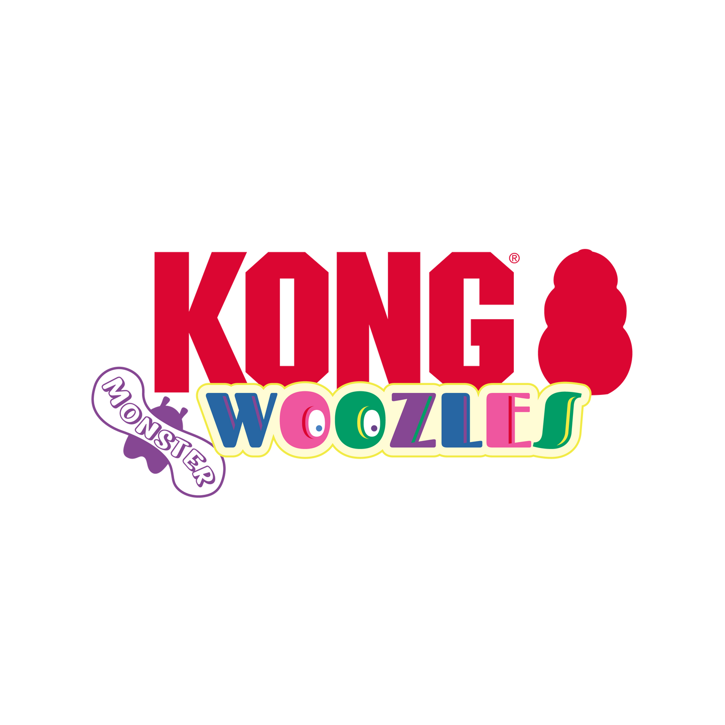 Kong Woozles Monster Plush Toy for Dogs (Purple)