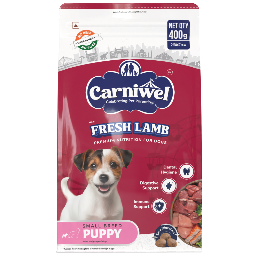 Carniwel Fresh Lamb Small Breed Puppy Dog Dry Food (50g)