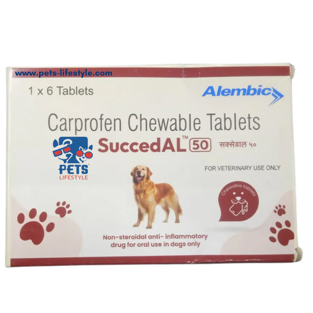 Alembic Succedal 25mg (Carprofen) Tablets for Dogs