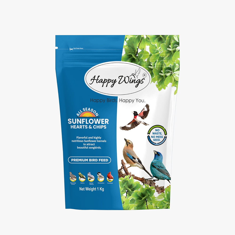 Happy Wings Sunflower Heart Seed Bird Food