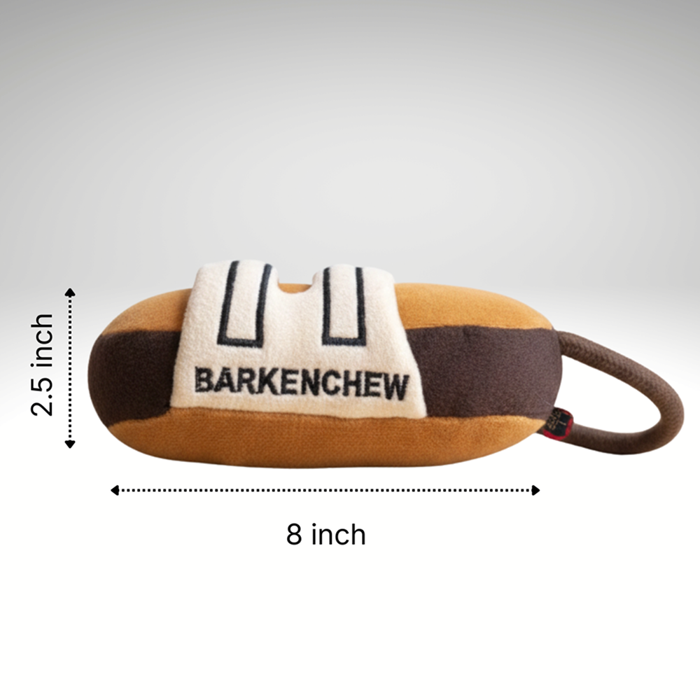 Pawgypets Barkenchew Slipper Plush with Rope Toy for Dogs