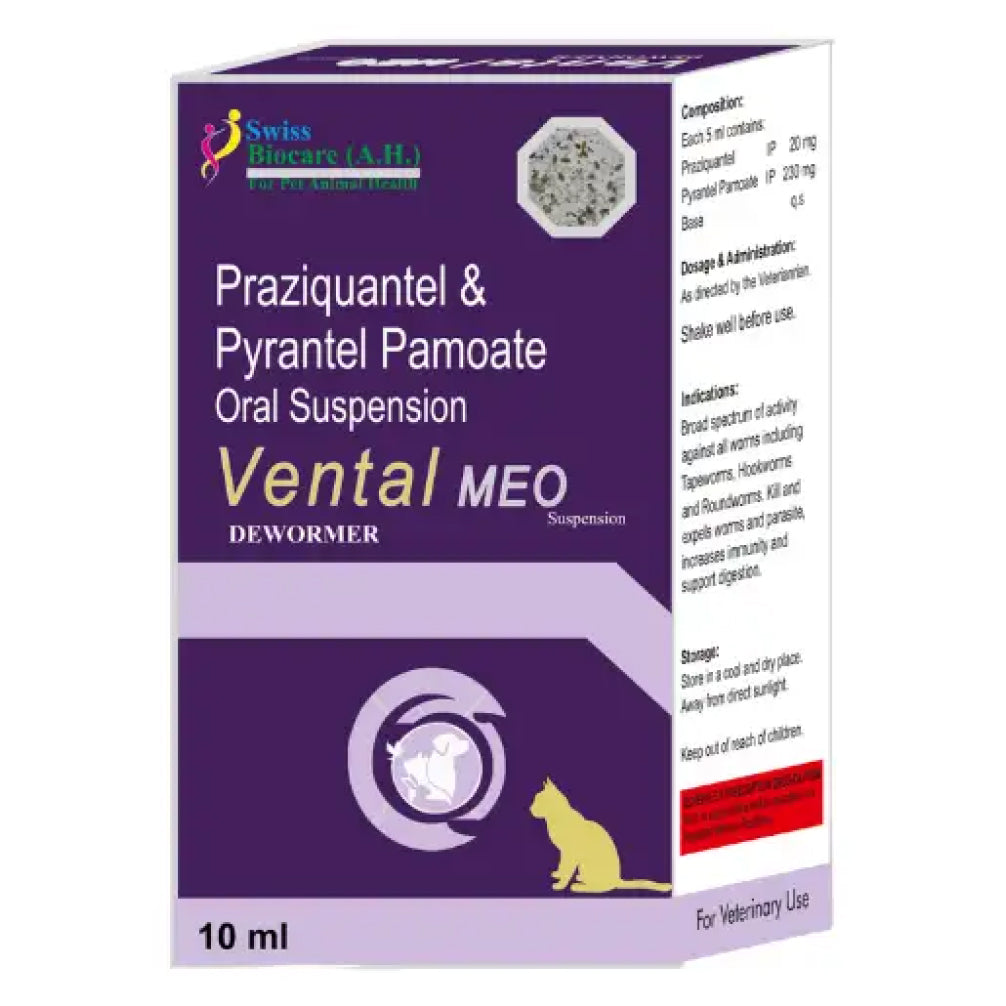 Corise Vental Meo Suspension Dewormer for Cats