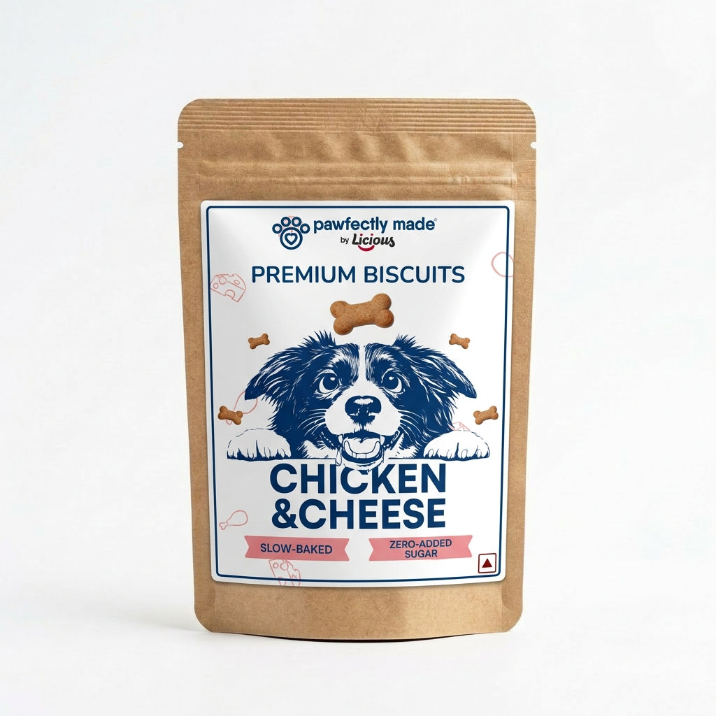 Pawfectly Made By Licious Chicken & Cheese Biscuits Dog Treats