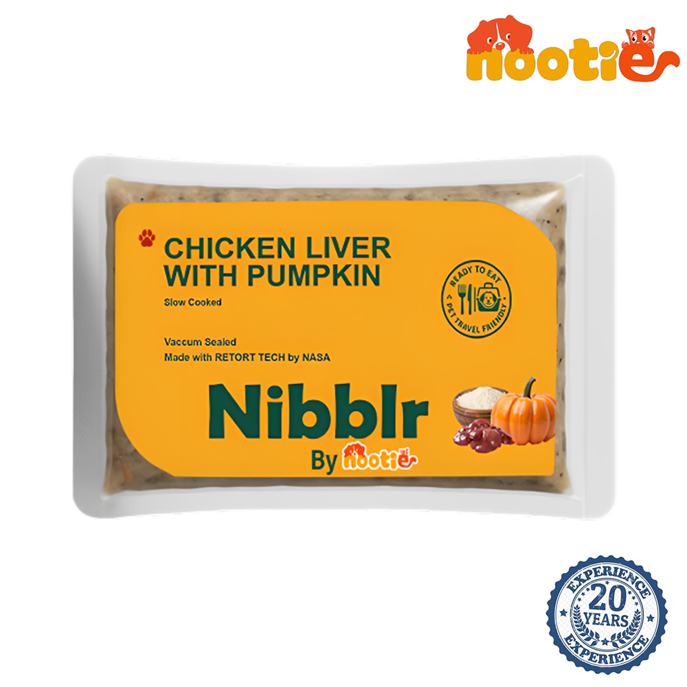 Nibblr By Nootie Wholesome Chicken Liver with Pumpkin Ready to Eat Meal Dog Wet Food