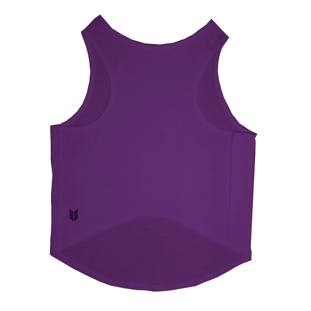 Ruse IPL "Kolkata Right Striders" Printed Tank Jersey for Cats (Purple) | Indian Pet League