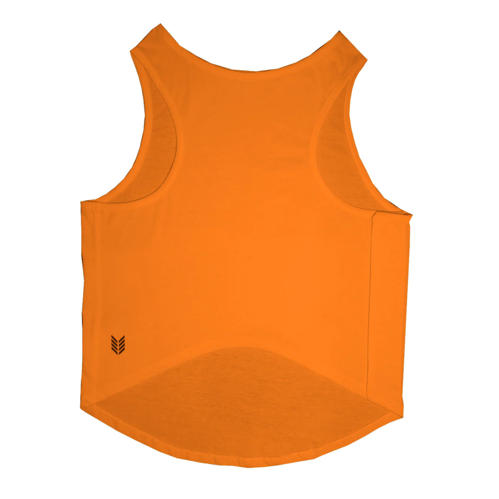 Ruse IPL "Funrisers Hyderabad" Printed Tank Jersey for Cats (Orange) | Indian Pet League