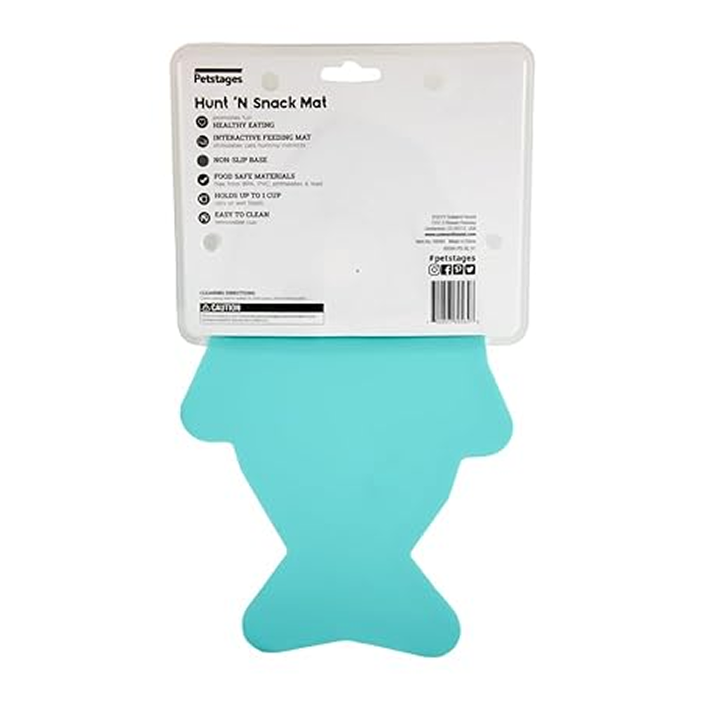 Petstages Hunt N Snack Mat Slow Feeder for Dogs and Cat (Blue)