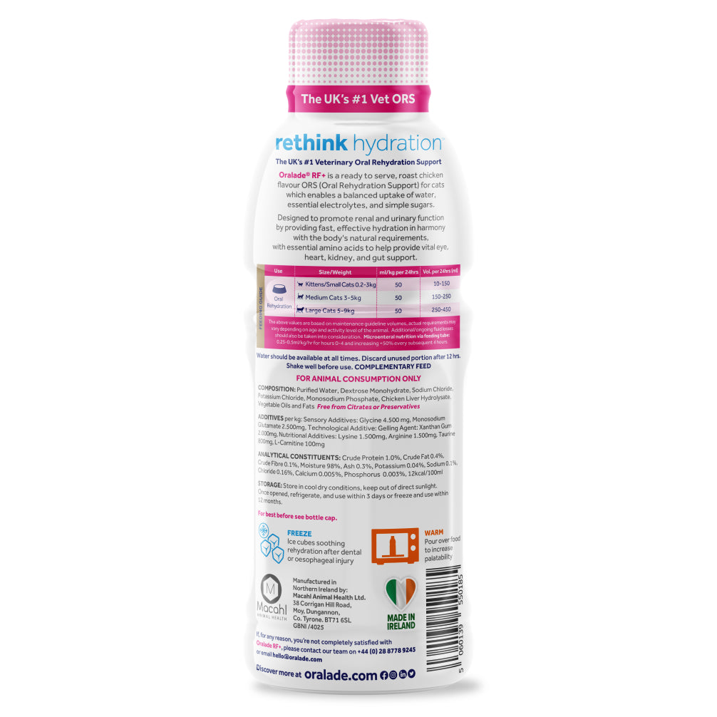 Oralade Advanced RF+ Oral Rehydration Support for Cats