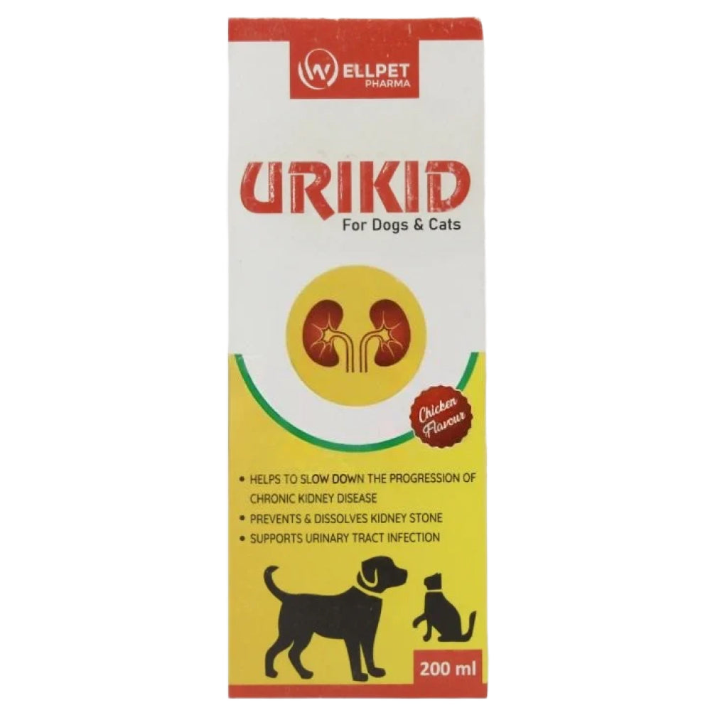 Wellpet Urikid Kidney & Urinary Support Supplement for Dogs & Cats