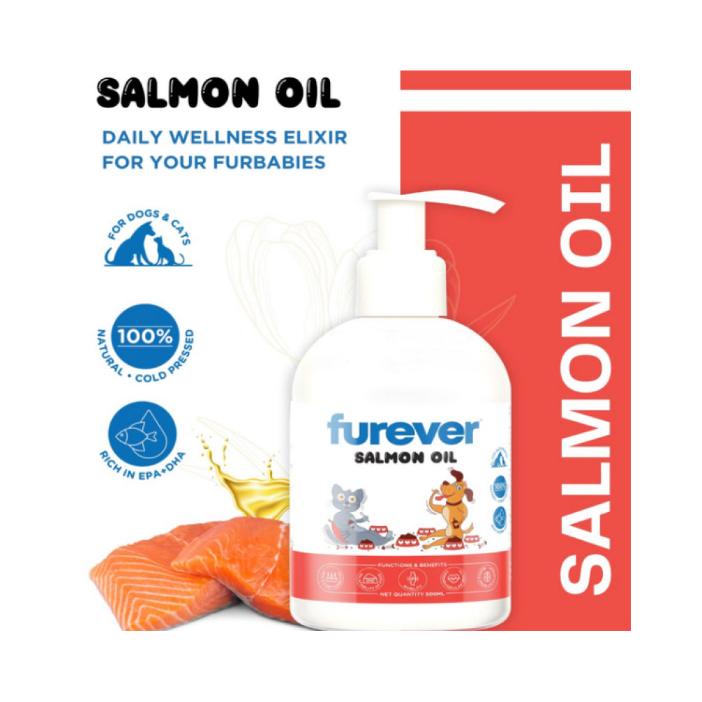 Pawsome Companion Furever Salmon Oil for Dogs & Cats 500ml