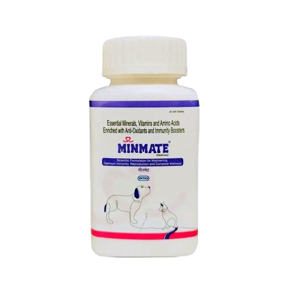 Intas Minmate Tablet Immunity Supplement for Dogs & Cats