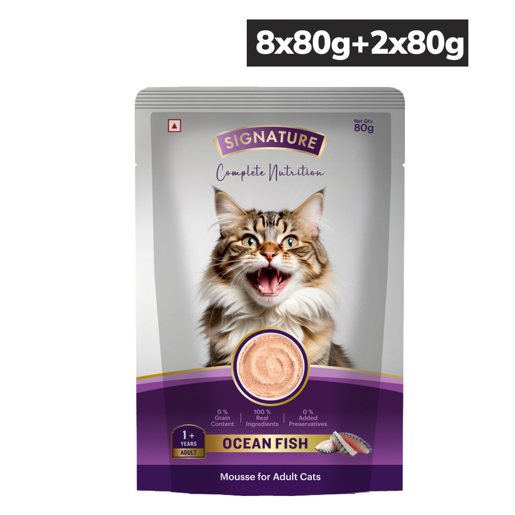 Signature Grain Zero Ocean Fish Mousse Adult Cat Wet Food