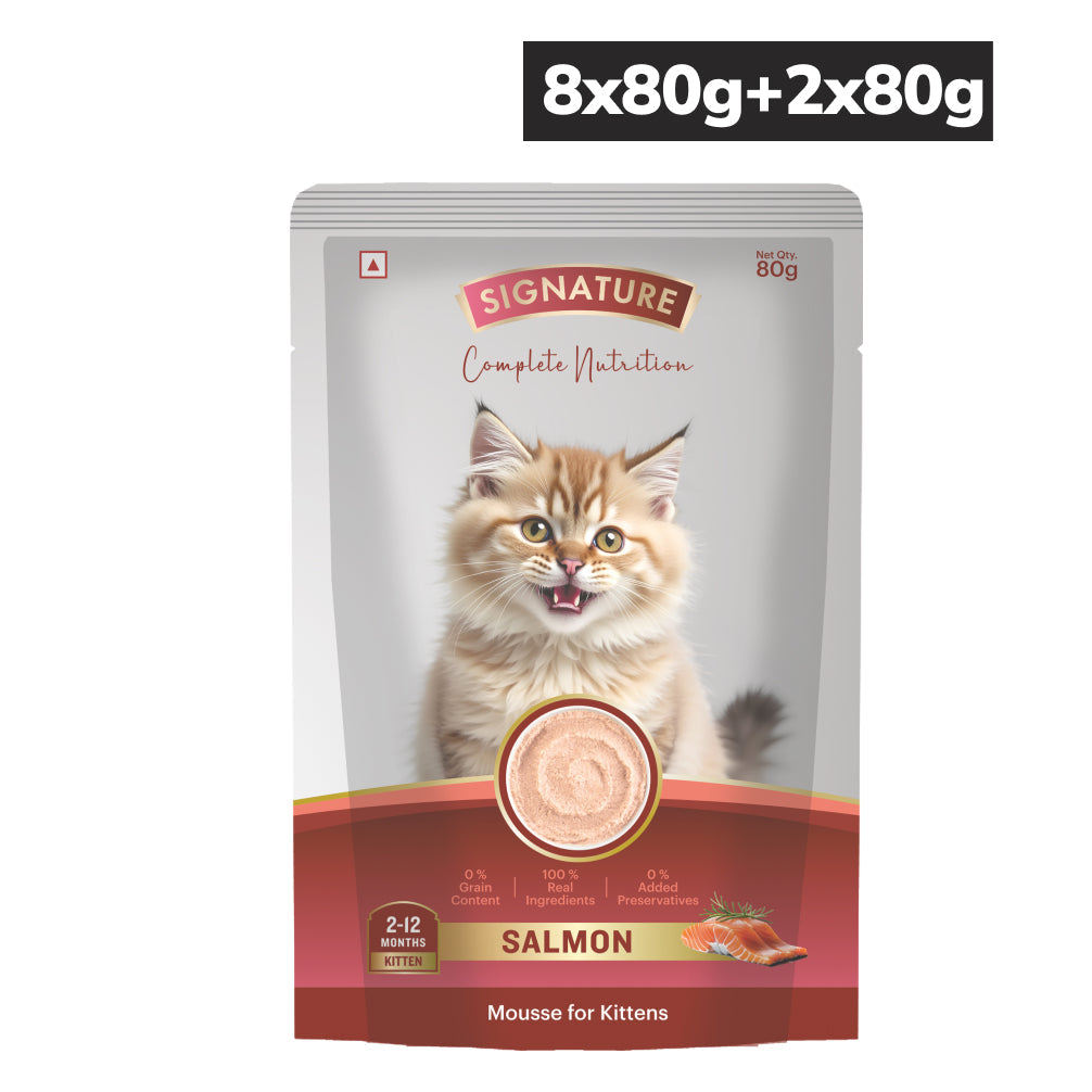 Signature Grain Zero Salmon Mousse Kitten Cat Wet Food